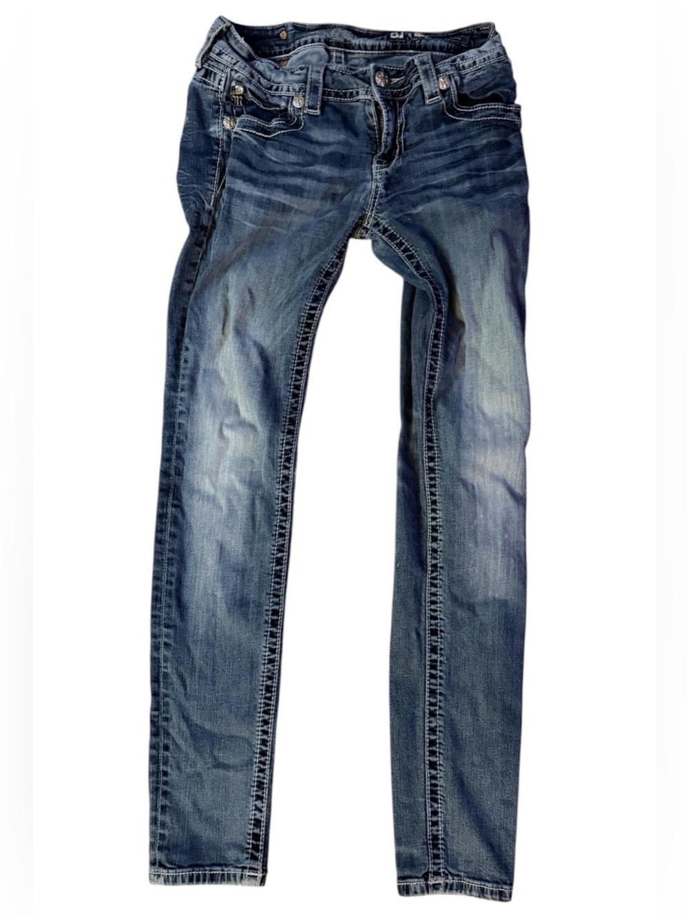 Miss Me Distressed Skinny Jeans – Size 28